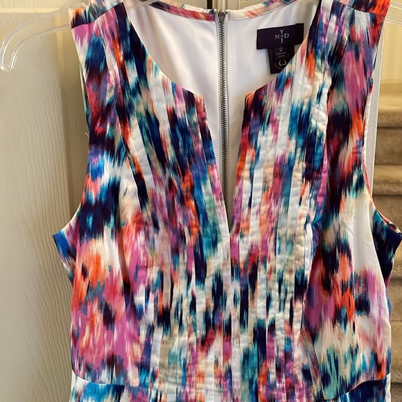 Multi print dress size 2 - Picture 4 of 8